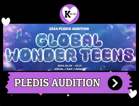 pledis entertainment audition 2024 date|PLEDIS AUDITION.